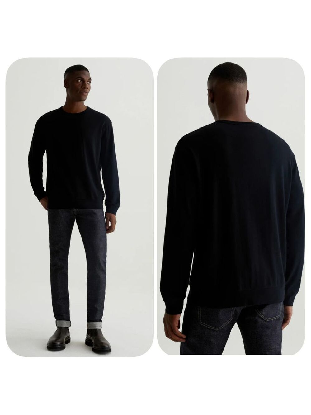 NWOT AG Adriano Goldschmied Wesley Pullover

Relaxed Crew Neck Pullover Sz L